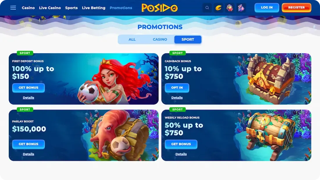 posido casino bonus sport